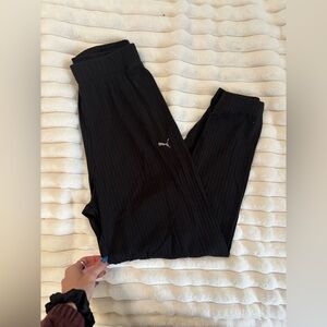 Puma high rise ribbed studio jogger